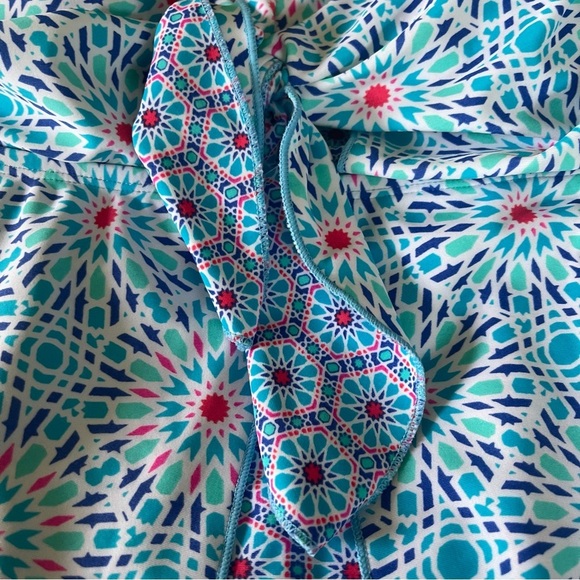 Ocean Avenue swimwear mosaic peek tankini top NWT size large adjustable straps - Picture 3 of 14